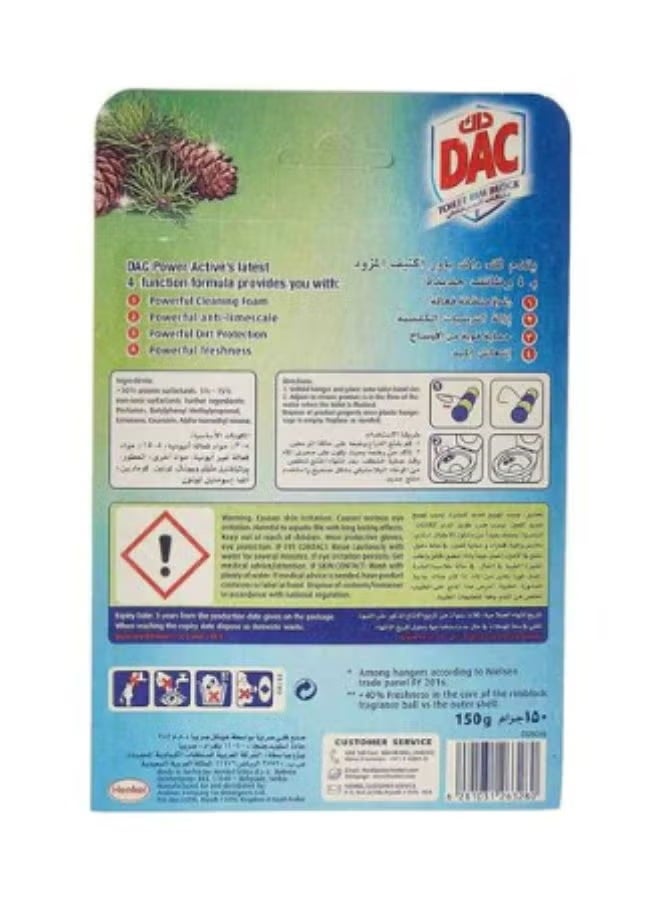 Dac Clean And Fresh Toilet Rim Block With Four Function Formula And Air Freshener Affect Pine - Image 2
