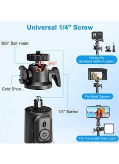 Generic Mini Camera Tripod Stand With Cold Shoe Mount Flexible Selfie Stick Phone Tripod With Remote Small Travel GoPro Tripod For Video Recording Vlogging Octopus Tripod  - Image 4
