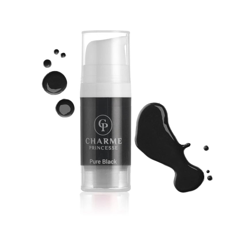 Charme Princesse Charme Princesse Pigment Permanent Ink Micropigment Cosmetic Pigment Eyebrow Eyeliner Lips Cosmetic Pure Black Color Pigment Hand Extruded Pigment 10ml PI60310001