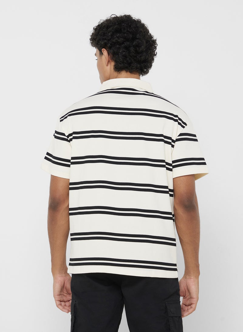 Seventy Five Polo Striped Shorts Sleeve T-Shirt - Image 2