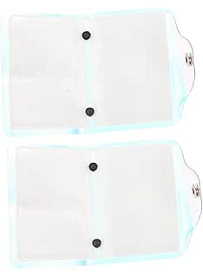 Beaupretty 2 Pcs Clear Card Holder Wallets Holographic Business Card Case Travel Organizer - Image 1