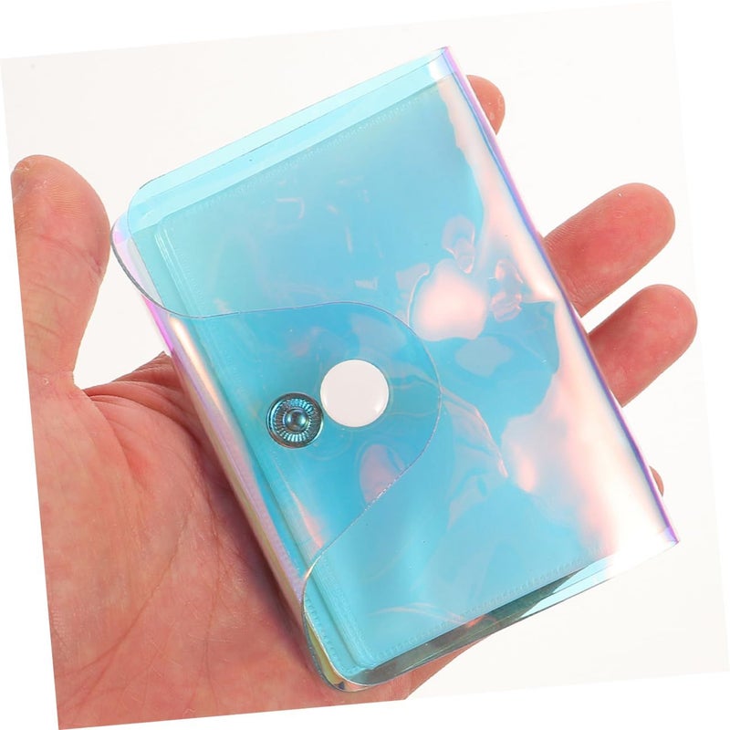 Beaupretty 2 Pcs Clear Card Holder Wallets Holographic Business Card Case Travel Organizer - Image 5