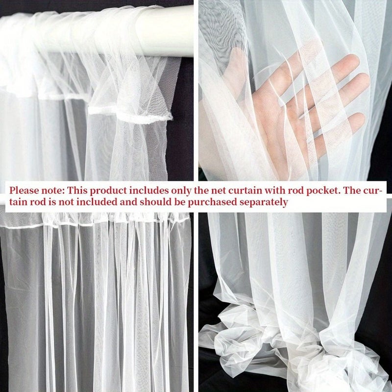Warm Sunshine Honey Orange Polyester Mesh Fabric 2pc 118.1in 62.9in Durable Handcrafted - Image 4