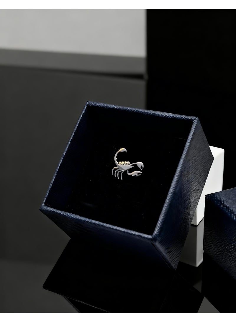 HomeNoor Vintage Silver Scorpion Brooch, Premium Stainless Steel Lapel Pin, Stylish Suit Accessory for Business, Wedding, Formal & Casual Outfits, Ideal Gift for Men & Women - Image 4