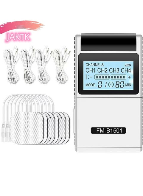 TENS Low Frequency Pulser Physiotherapy Device - Muscle Stimulator + Back Pain Relief and Management (Includes Electrode Pads)