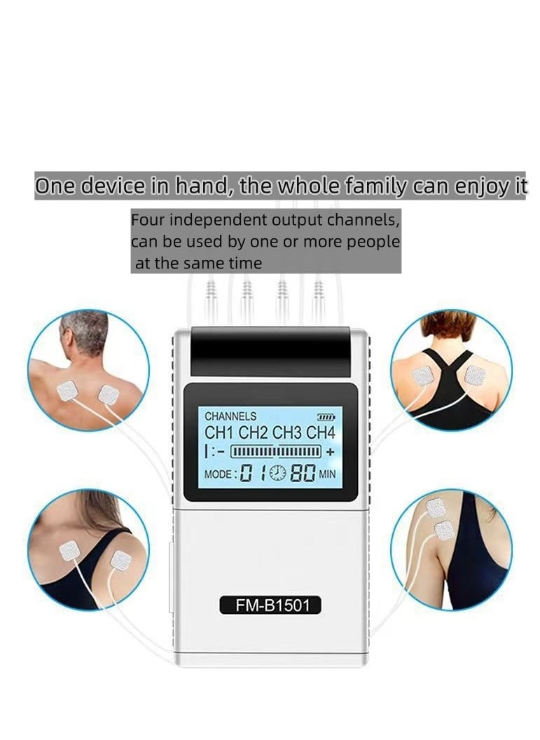 TENS Low Frequency Pulser Physiotherapy Device - Muscle Stimulator + Back Pain Relief and Management (Includes Electrode Pads)