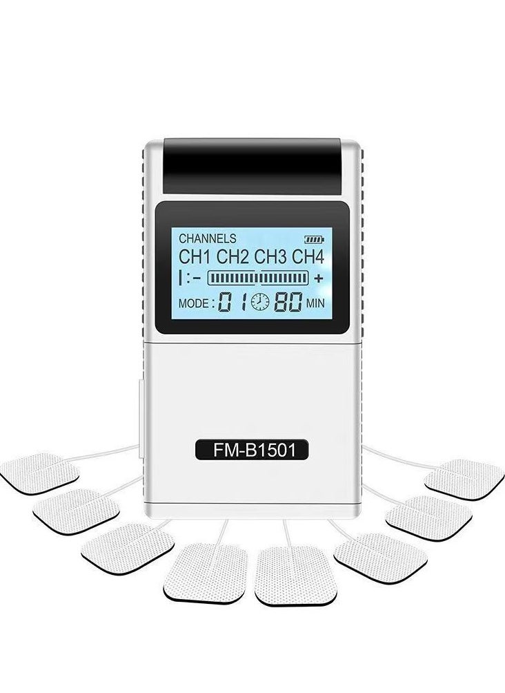 TENS Low Frequency Pulser Physiotherapy Device - Muscle Stimulator + Back Pain Relief and Management (Includes Electrode Pads)