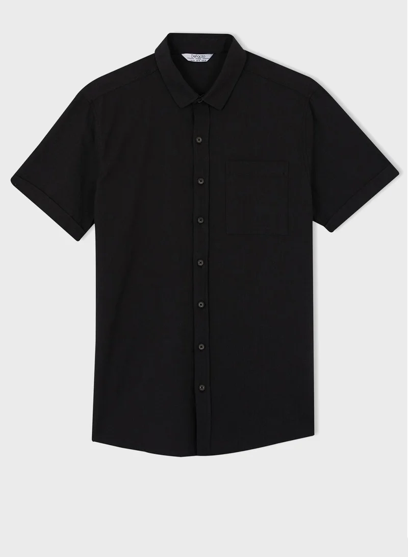 DeFacto Pocket Detail Slim Fit Shirt
