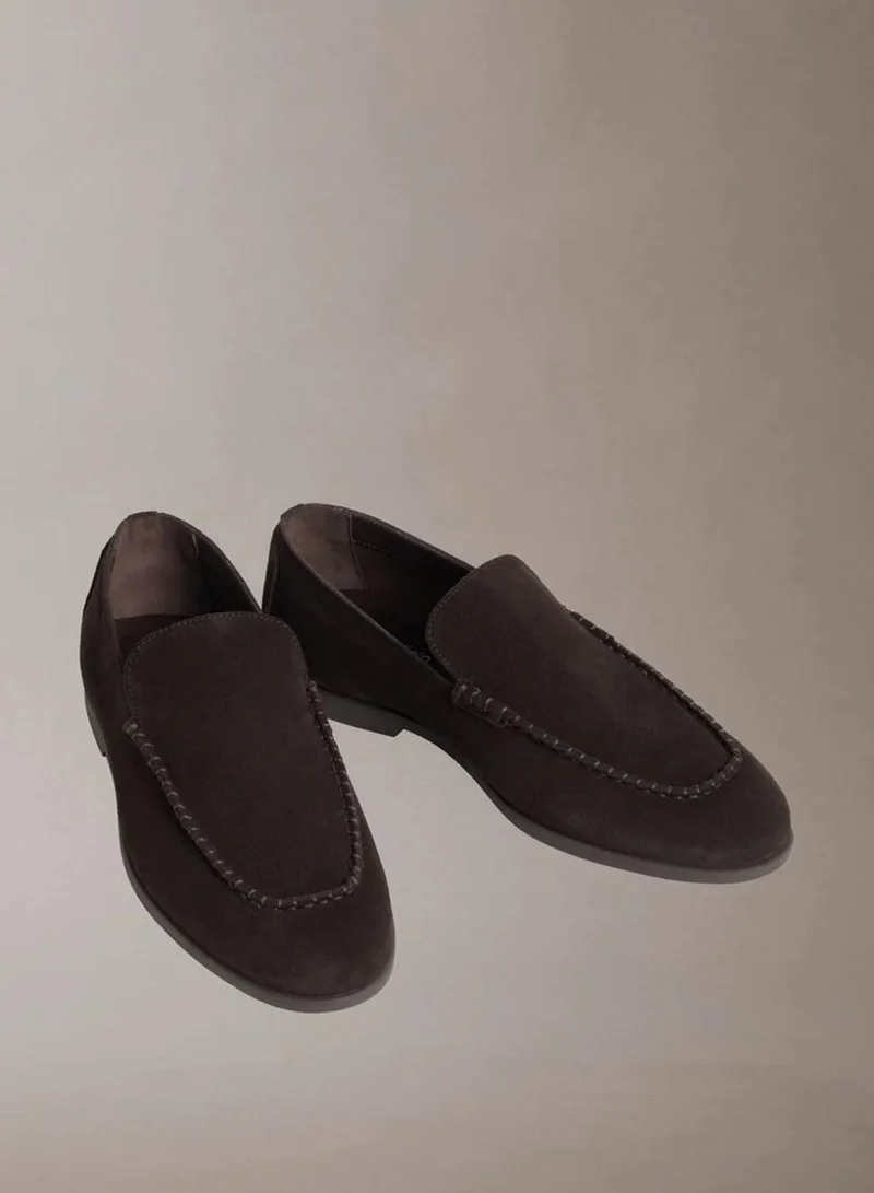 Calvin Klein Taylor - Suede Apron Toe Hybrid Loafers