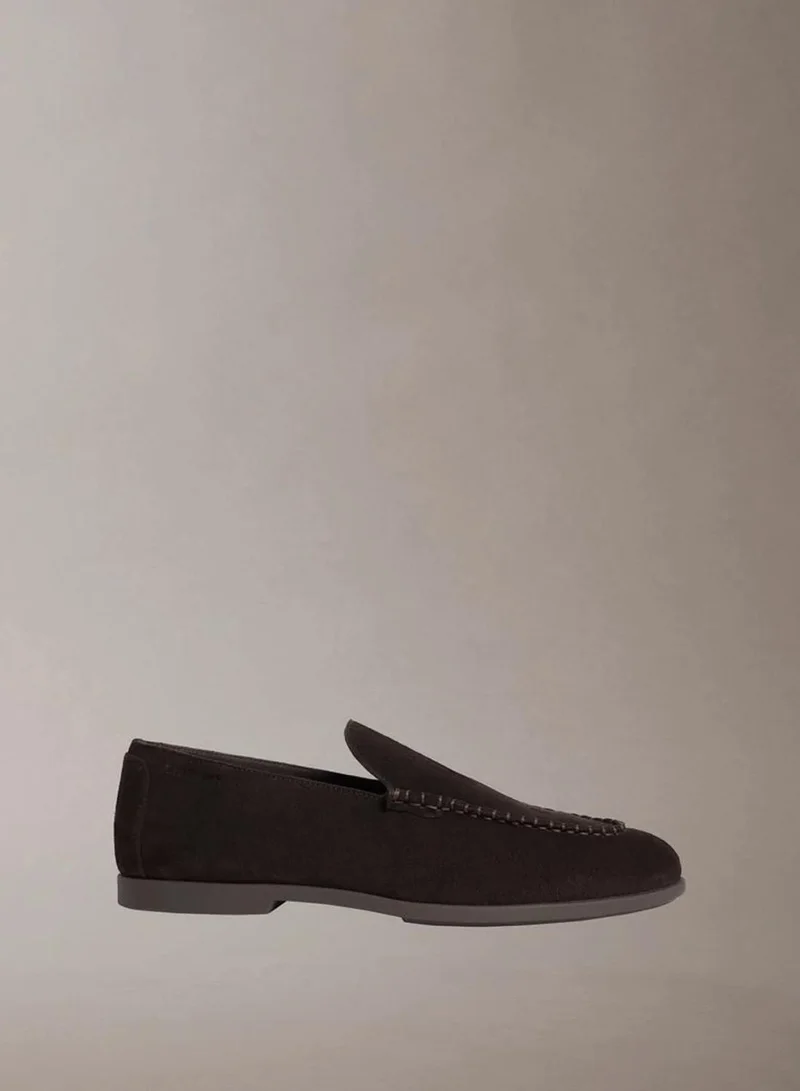 Calvin Klein Taylor - Suede Apron Toe Hybrid Loafers