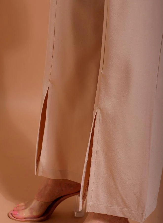 Freehand  Women Flared Solid Mid-Rise Pants for Women | Best Price UAE