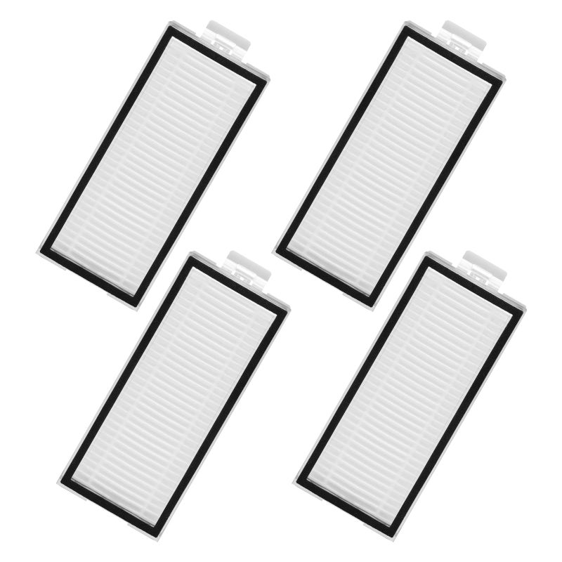 APRIL-FLOWER 4 Pack Washable Filter For Roborock Q5 Pro Q5 Pro+(Plus) Q5 Max+(Plus) Q5 DuoRoller+ Q7 Q7+ Q7 Max Q7 Max+ Q8 Max Q8 Max+ Robot Vacuum Cleaner Accessories Replacement Part True HEPA Filter For Robotic - Image 1