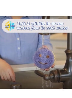Scrub Daddy All Purpose Cleaning Sponge, Scratch-Free Dish Sponge - BPA Free & Made with Polymer Foam - Stain, Mold & Odor Resistant Kitchen Sponge, Set of 1.  - Image 4