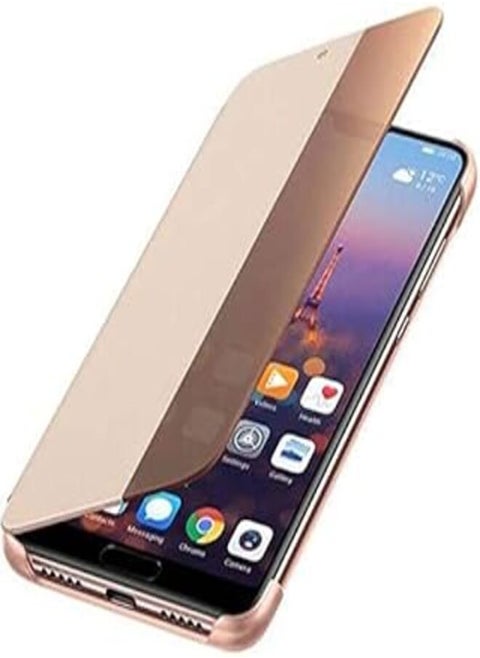 Huawei P20 Lite Smart View Flip Cover open window - Gold