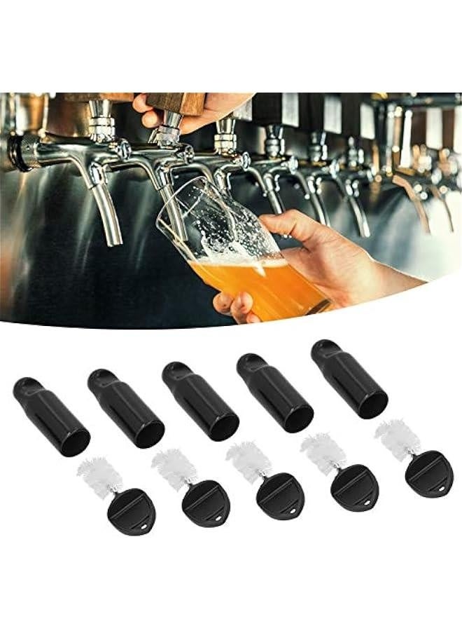 Faucet Spout washing Plug Brush Kit , 10 Pieces Faucet hat & Plug Brush , Beer Faucet Brush Plugs , Beer Faucet Tap washing Plug For Draft Beer Faucet hat , keg washing kit beer tap plug kegerator p - Image 4