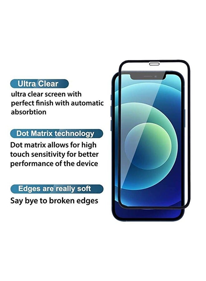 Anti-Spy Privacy Tempered  Ceramics Matte Privacy Black Protector For iPhone 13 \ 13 Pro Black - Image 5