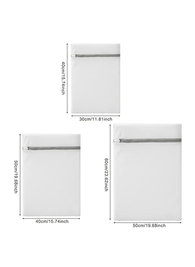 3pcs XL Laundry Bag Set Thick Polyester Mesh with Zipper For Delicates Clothes Storage - Image 4