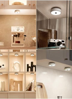 EZVALO EZVALO Under Cabinet Lights 1200mAh Rechargeable Under Cabinet Lights, Dimmable Under Counter Lights for Kitchen and Closet (6 Pack)  - Image 2