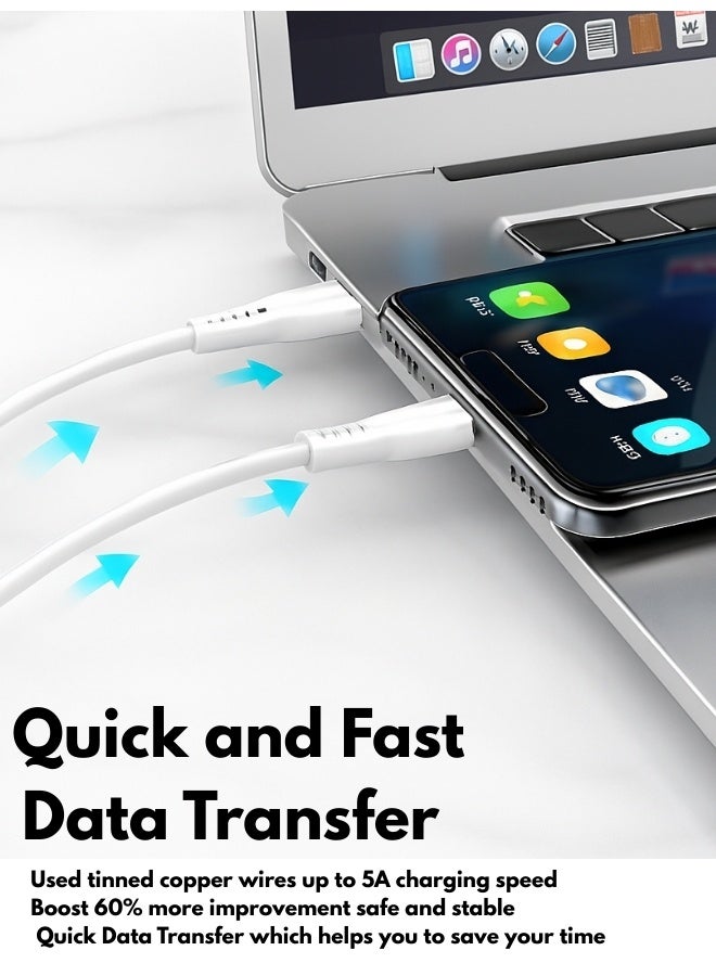 USB to Type-C Cable – 5A Fast Charge, Data Sync, Tangle-Free, Durable - Image 4