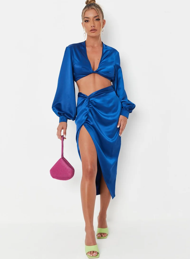 Missguided Asymmetric High Waist Skirt