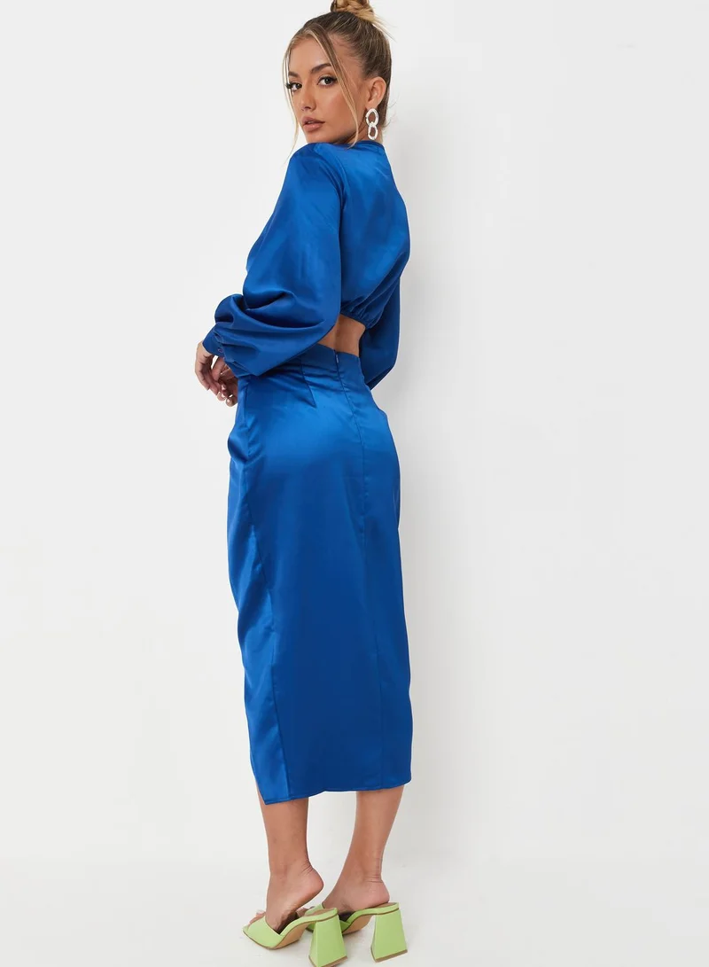 Missguided Asymmetric High Waist Skirt