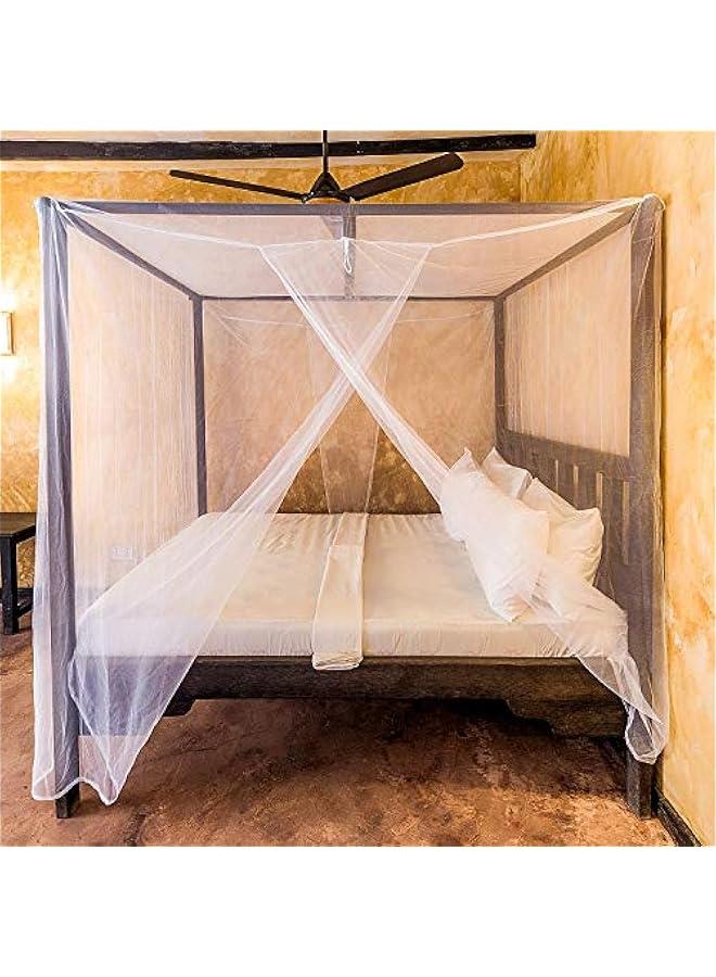 Arabest Mosquito Net for Single to King-Sized Beds – 2 Side Openings & 6 Hanging Loops – Decorative Rectangular Shape for Home & Travel – Bed Canopy Hanging Kit & Carrying Bag Included - Image 2