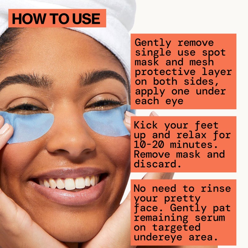 Pacifica Undereye Spot Serum Mask â€“ Bright Eye Vitamin C Mask for Dark Circles & Hydration, Brightening Under Eye Treatment, Vegan & Cruelty-Free, 1 Pack - Image 5