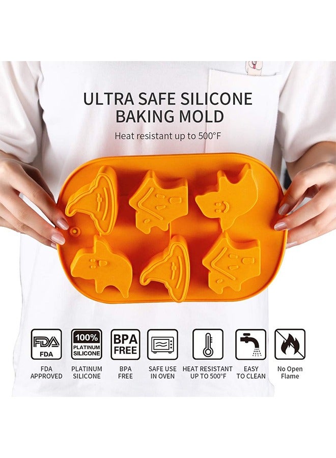 Silicone Mold, 3PCS Silicone Baking Molds, Nonstick Silicone Cake Molds, Muffin Mold with Pumpkin Molds, Evil, Skull, Ghost, Perfect to Make Ice Cube, Chocolate, Cupcakes Mold - Image 3