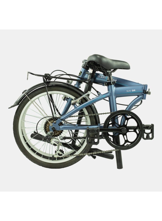 Dahon SUV D6 Folding Bike | 20 Inch Wheel Size | 6 Speed | Dark Blue Color - Image 2
