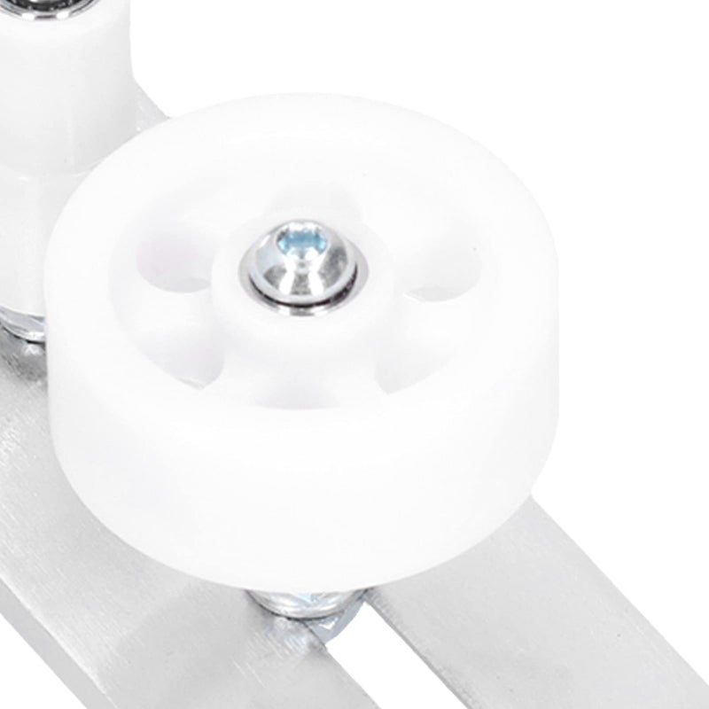 Heavy Duty Stainless Steel Barn Door Floor Roller Guide Kit With Ball Bearing Silver - Image 4