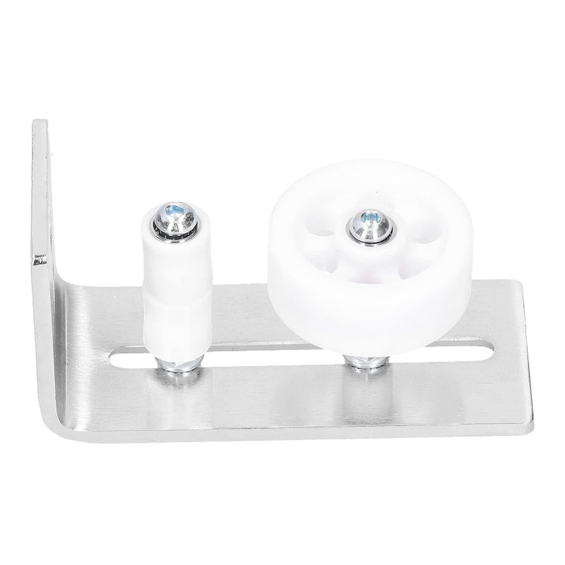 Heavy Duty Stainless Steel Barn Door Floor Roller Guide Kit With Ball Bearing Silver - Image 3