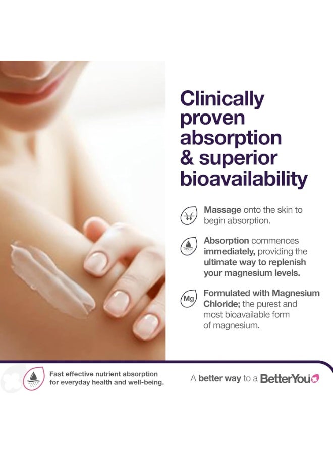 BetterYou Magnesium Sleep Body Lotion - Relaxing & Soothing Cream with Lavender & Chamomile for Muscle Relief - 180ml (Pack of 2) - Image 3
