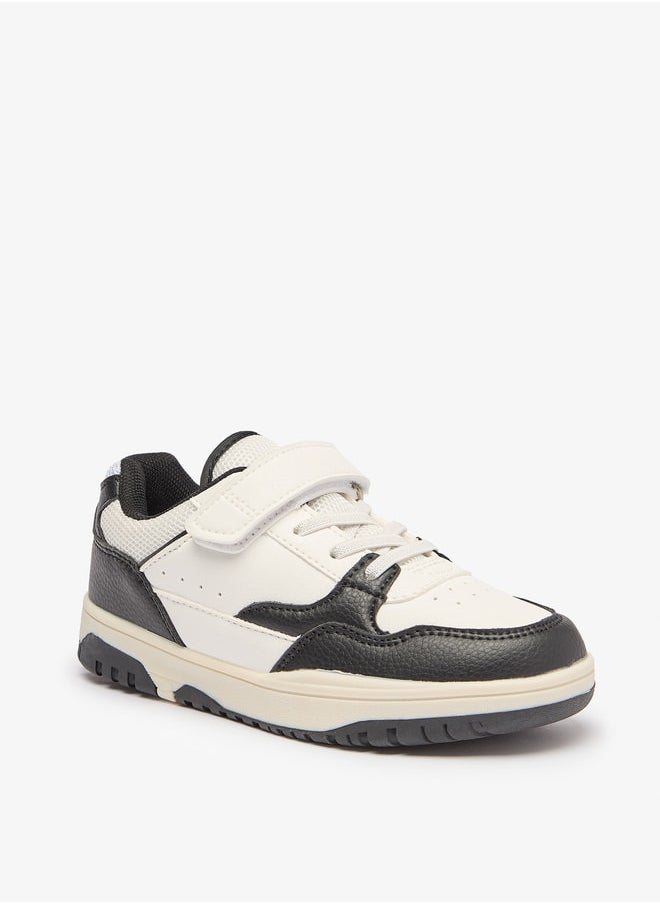LBL by Shoexpress Boy's Panelled Shoes with Hook and Loop Closure  - Image 1