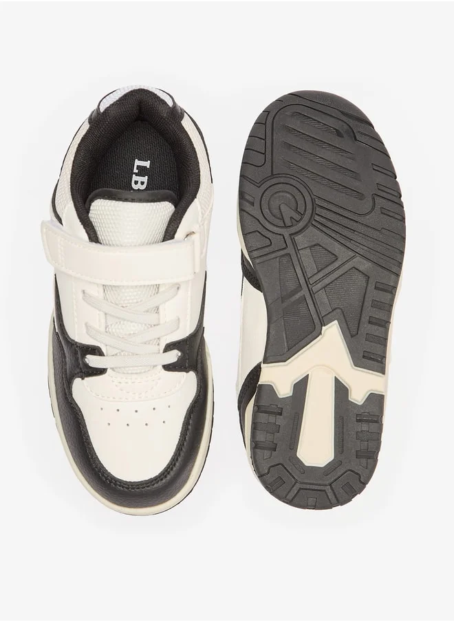 LBL by Shoexpress Boy's Panelled Shoes with Hook and Loop Closure