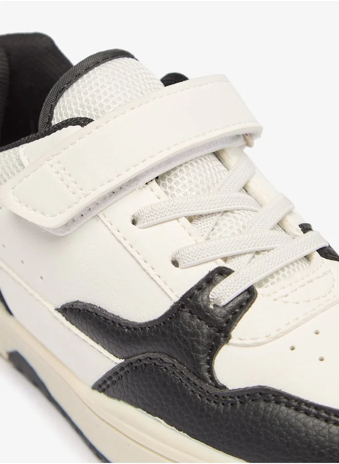 LBL by Shoexpress Boy's Panelled Shoes with Hook and Loop Closure