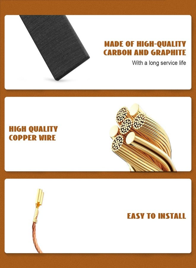 YIGUCS D55168 Carbon Motor Brushes Fit for Black and Decker, Fit for Air Compressor Replace A10157SV - Image 2