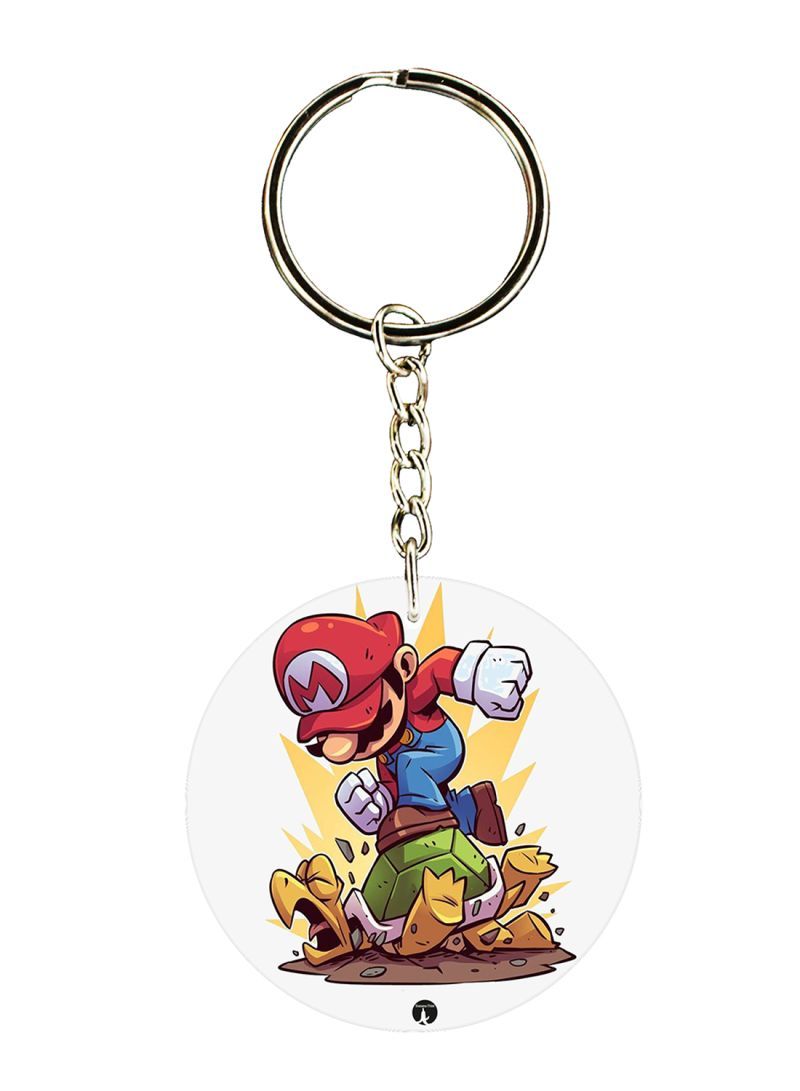 RKN Super Mario Game Printed Keychain