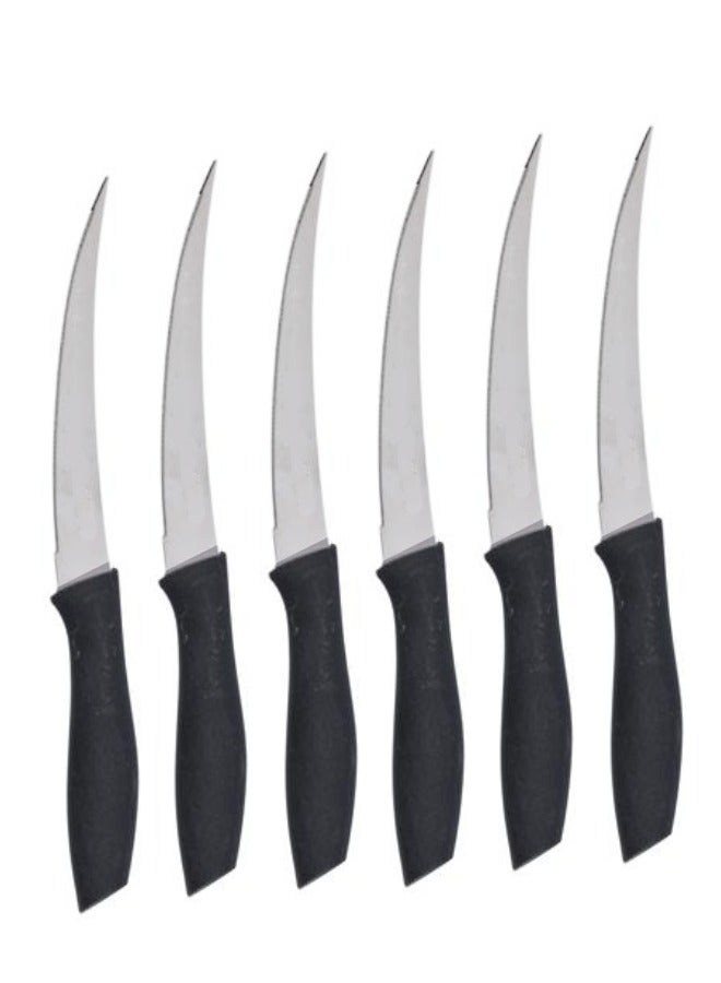 6-Piece Knife Set Black/Silver  - Image 1