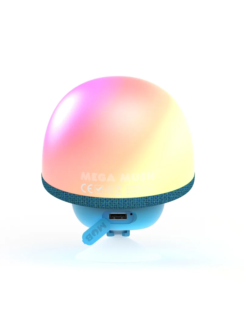 MOB Mega Mush portable Bluetooth speaker in Blue with wireless connectivity and compact design for easy transport, ideal for music on the go