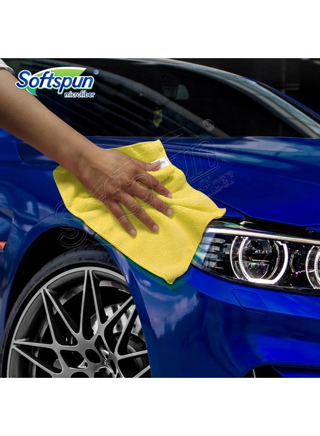 SOFTSPUN Microfiber Small Wipes 20x30 Cms 4 Piece Towel Set 340 GSM Multicolor! Multipurpose Cloths Automotive Microfibre Towels for Car Bike Cleaning Polishing Washing & Detailing. - Image 3