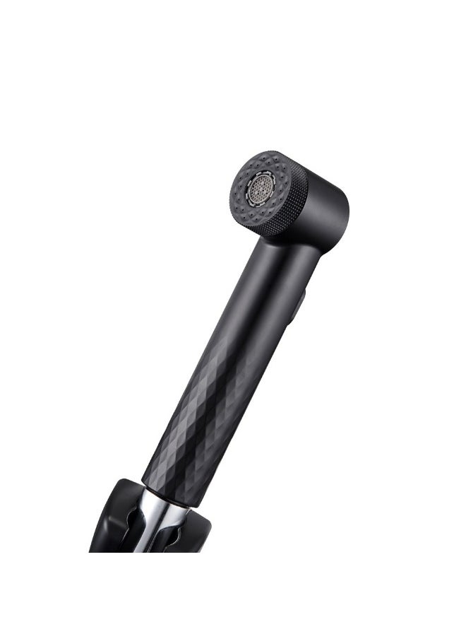 DANUBE HOME Danube Home Milano Hana Shattaf Set Matt Black | Pvc Shattaf | No Leak Toilet Sprayer Handheld Bidet Spray For Bathroom Toilet Washroom - Black  - Image 2