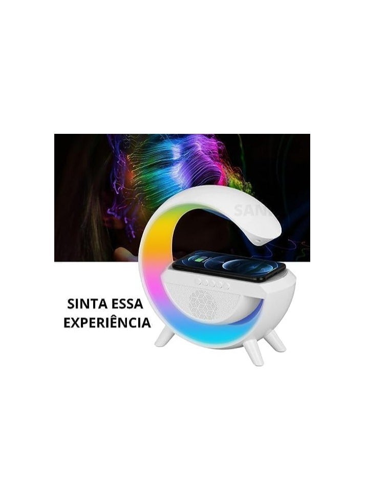 Table Lamp Lamp Rgb Smart Bluetooth Speaker Wireles Technology RGB Speaker Speaker Sound Box And Bluetooth Induction Charger Wireless Charging Night Light Ambient