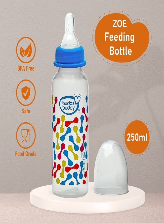 Buddsbuddy Zoe BPA Free Regular Neck Baby Feeding Bottle (Blue, 250 ml) - Image 5