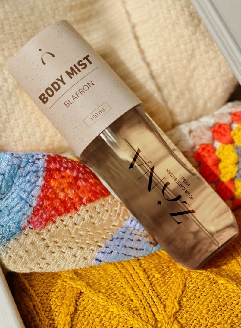 ZONA Luxury Body Mist Inspired by Byredo Black Saffron Elegant Scent and Long Lasting Blafron 150 ml - Image 3