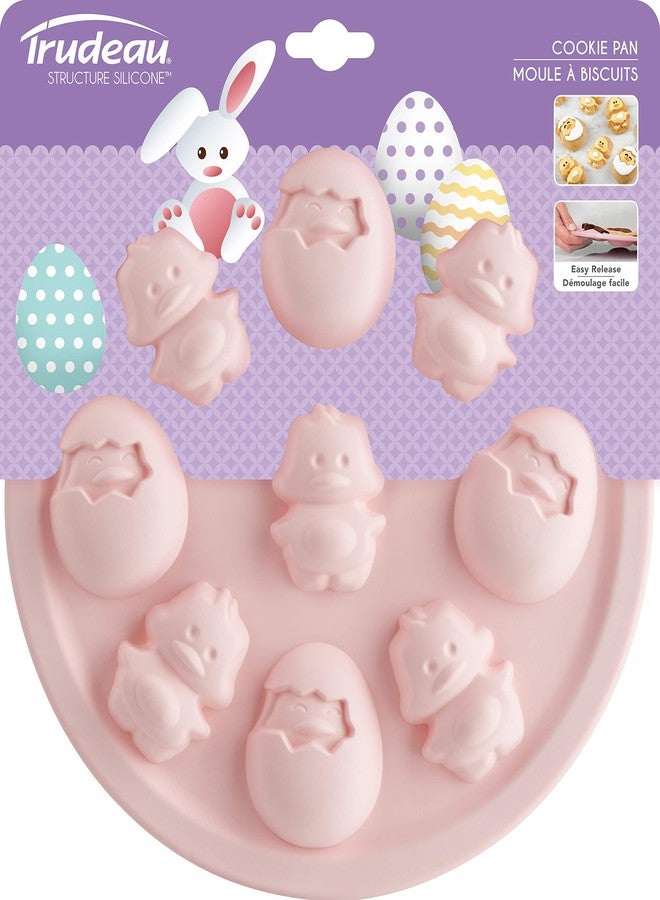 Trudeau Bakeware Cookie Pan Chicks, 9-Inch, Pink - Image 2