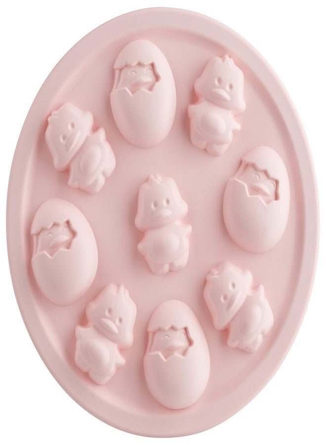 Trudeau Bakeware Cookie Pan Chicks, 9-Inch, Pink - Image 1