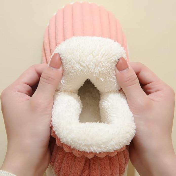 Caistre Women Men Ankle Bootie Slipper Plush Warm Indoor Outdoor Shoes Comfy Fleece Lined Memory Foam Slipper with Anti-Slip Sole - Image 1