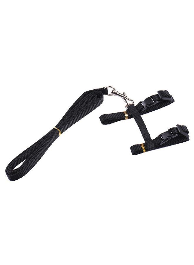 قابل للتعديل النايلون الحيوانات الأليفة القط جرو تسخير مع الرصاص المقود حزام حزام الأمان - Image 3