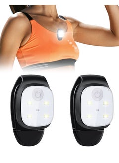 Generic Running Lights, 2-Pack Runners Reflective Safety Lights Running Gear, USB Rechargeable LED Lights, Clip-On Running Lights with Runners and Joggers for Camping Hiking Running Outdoor Adventures  - Image 1
