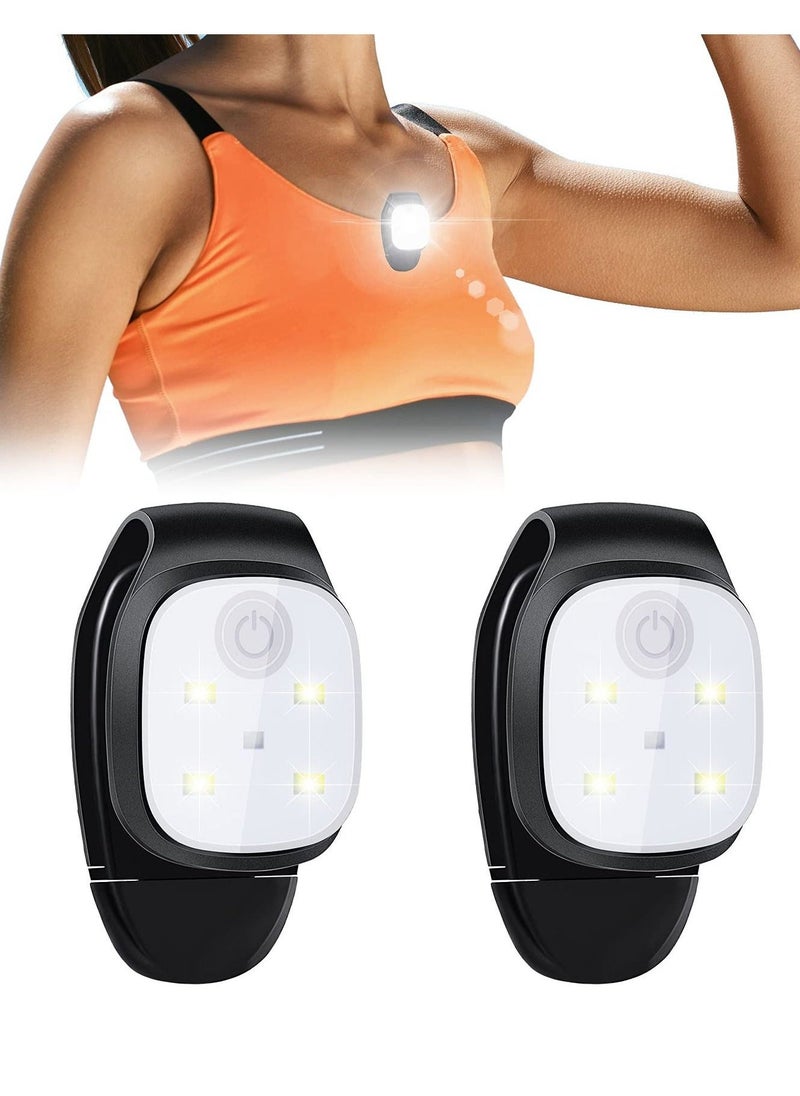 Generic - Running Lights, 2-Pack Runners Reflective Safety Lights Running Gear, USB Rechargeable LED Lights, Clip-On Running Lights with Runners and Joggers for Camping Hiking Running Outdoor Adventures - Image 1